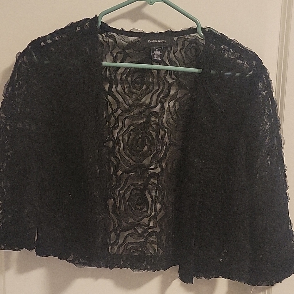 Black Lace Sweater